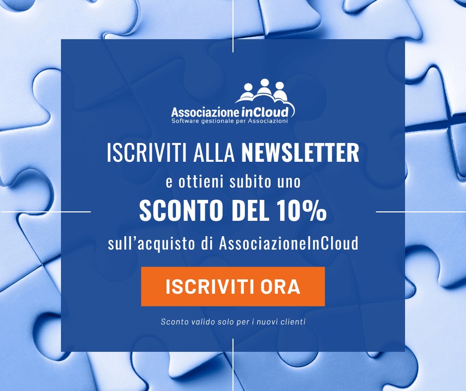 Iscriviti alla newsletter e ottieni uno sconto del 10%