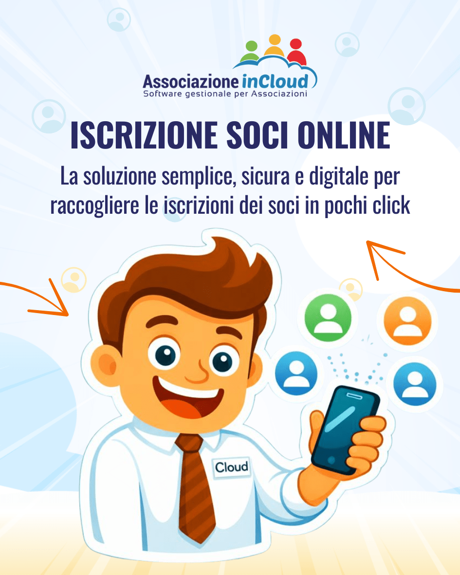 Iscrizione soci online - AssociazioneInCloud