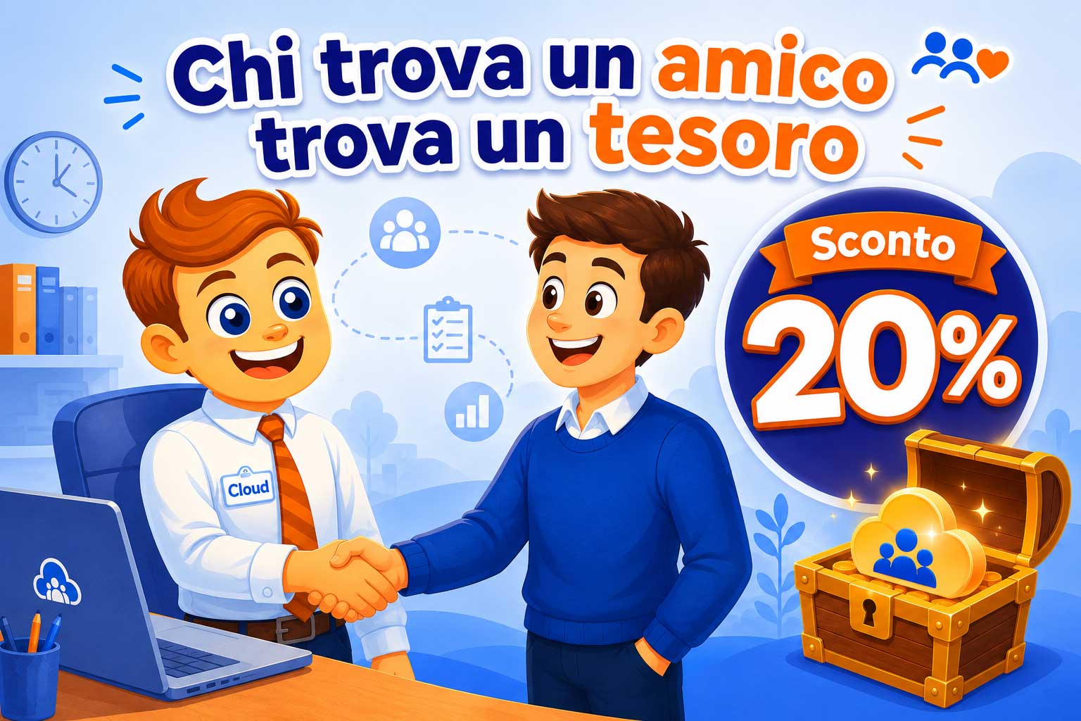 AssociazioneInCloud | Chi trova un amico trova un tesoro