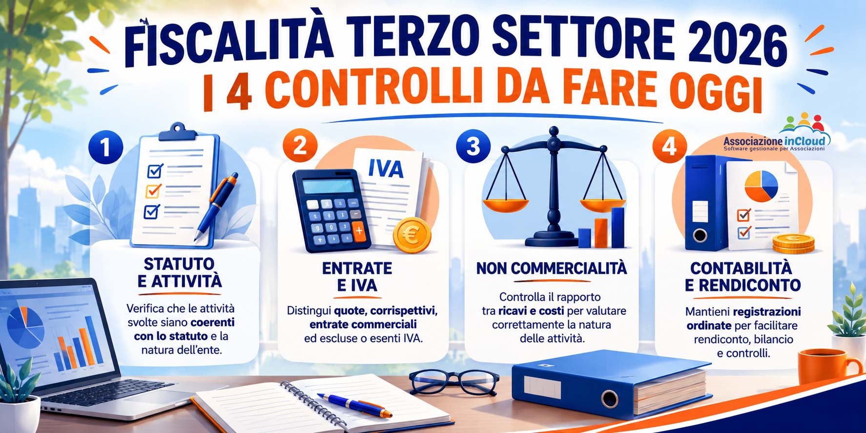 Fiscalità Terzo settore 2026: i 4 controlli da fare oggi