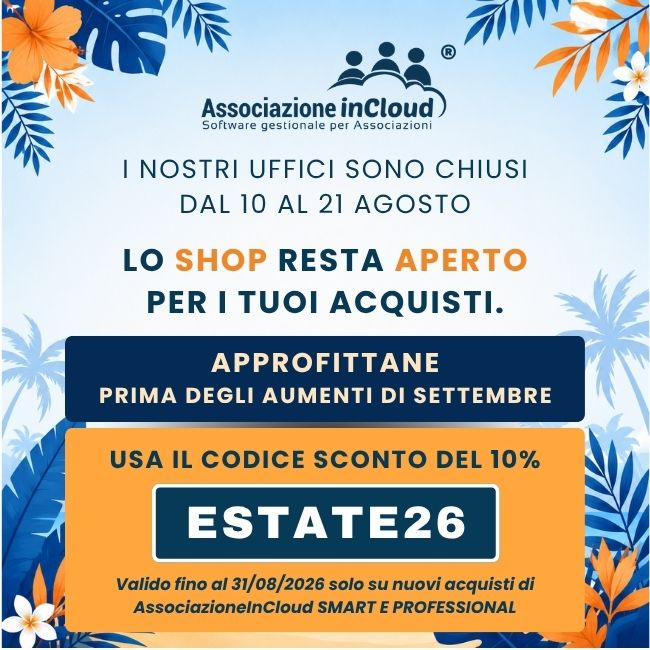 Estate 2026 - AssociazioneInCloud - Promo